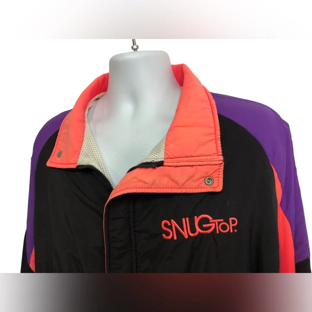 Rare! Vintage 80’s 90’s SNUG TOP Promo Jacket Dunbrooke USA Zip Coat 2XL